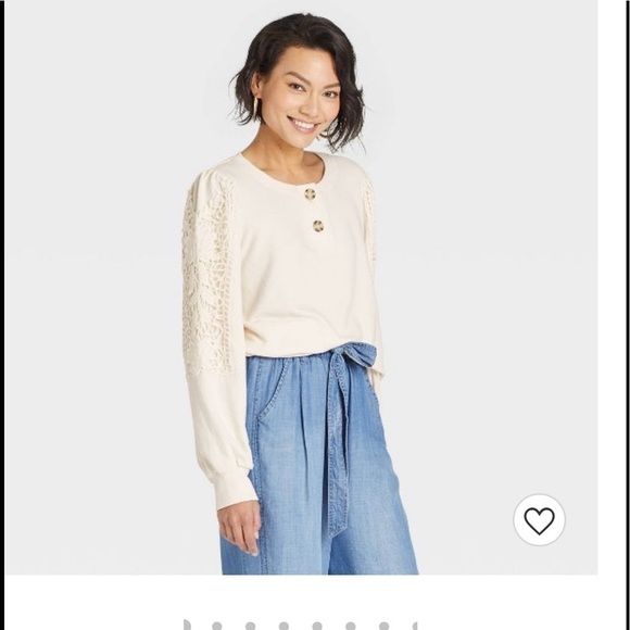 NWT Size small Women's Henley Sweatshirt - Knox Rose - Picture 1 of 2